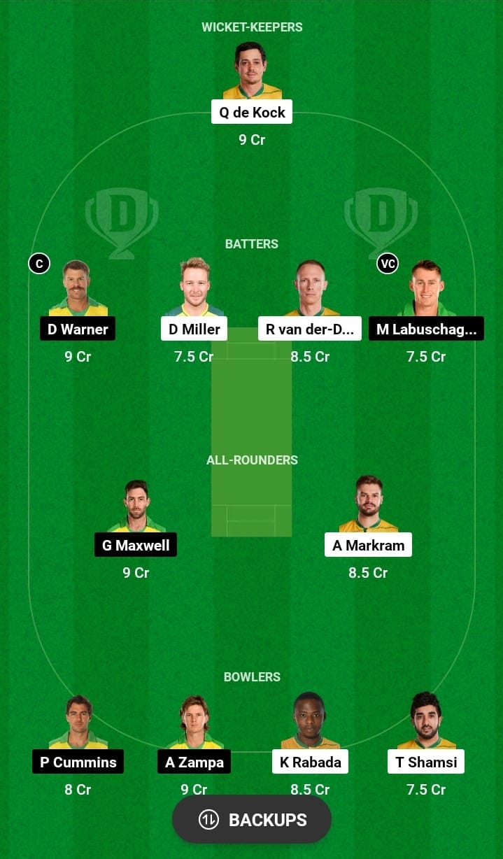 SA VS AUS 2nd Semi Final Dream11 Prediction In Hindi