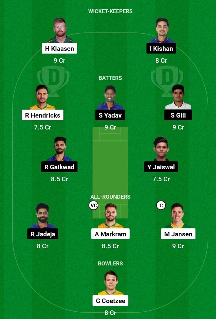 IND vs SA 100% Winning Dream11 Team Captain / Vice Captain: भारत-दक्षिण अफ्रीका के पहले मैच में ऐसे बनाएं सबसे बेस्ट dream11 टीम, 100% जीत होगी जीतोगे करोड़ों रुपए