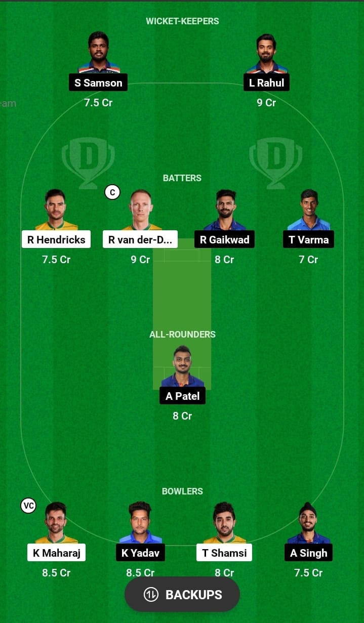 IND vs SA 3rd ODI Dream11 Captain and Vice Captain