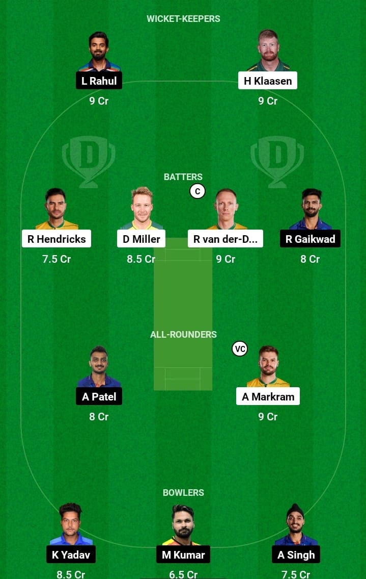 India VS South Africa Today dream11 prediction in hindi