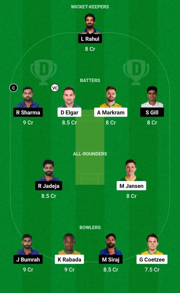 India vs South Africa first test match dream11 team prediction