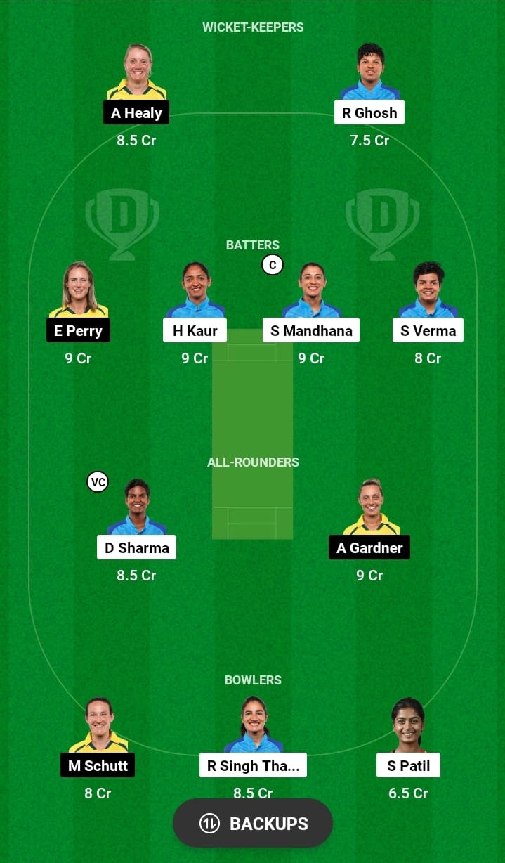 IND-W vs AUS-W 3rd dream11 Captain and Vice Captain:भारतीय महिला बनाम ऑस्ट्रेलिया महिला के बीच तीसरे T20 मैच dream11 टीम, प्लेईंग 11 और किसे बनाएं कप्तान और उप कप्तान यहां से देखें