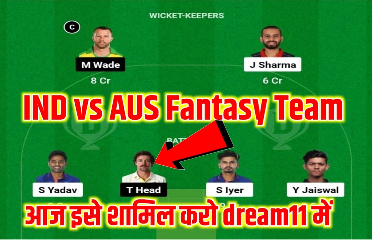 IND vs AUS 5th T20I Dream11 Prediction In Hindi: भारत और ऑस्ट्रेलिया T20I के आखिरी मैच में इस खिलाड़ी को बनाए कप्तान एवं उप कप्तान,2 करोड़ रूपया जीतने का आज आखिरी मौका जरूर देखें