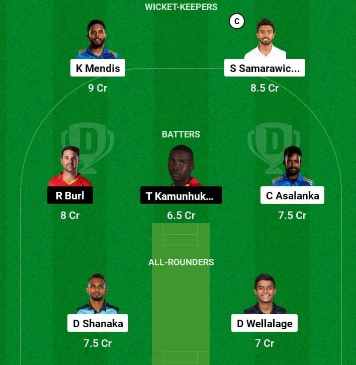 Sri Lanka vs Zimbabwe dream11 captain and vice captain:श्रीलंका और जिंबॉब्वे के बीच आज पहला एकदिवसीय मुकाबला और प्रेमदास इंटरनेशनल क्रिकेट स्टेडियम में 6 जनवरी 2024 को खेला जाएगा।